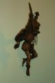 Holzfigur Bergsteiger Kletterer Fackel Holz Figur Geschnitzt Holzschnitzerei Holzarbeiten Bild 4