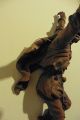 Holzfigur Bergsteiger Kletterer Fackel Holz Figur Geschnitzt Holzschnitzerei Holzarbeiten Bild 7