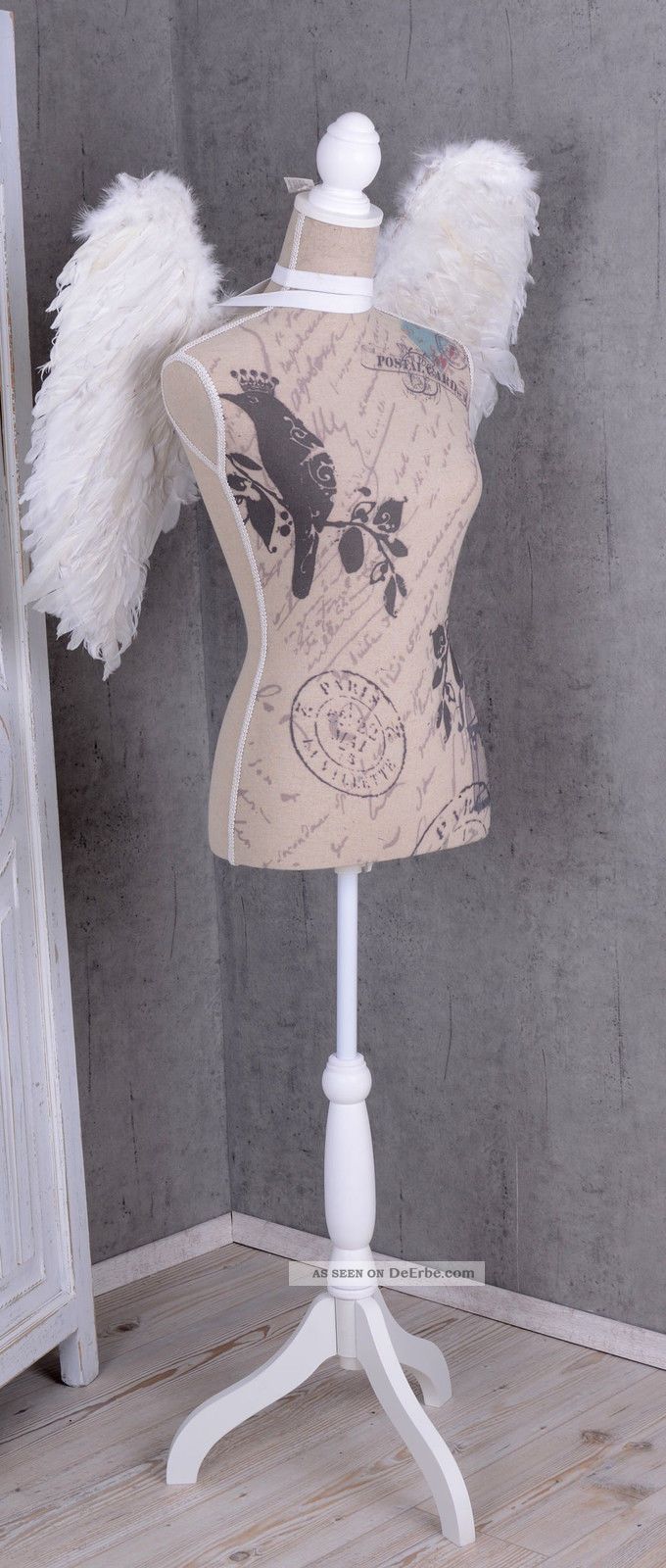 Schneiderpuppe Metallbüste "L'Hotel Paris" - 122 Cm Mit Rollen & Haken