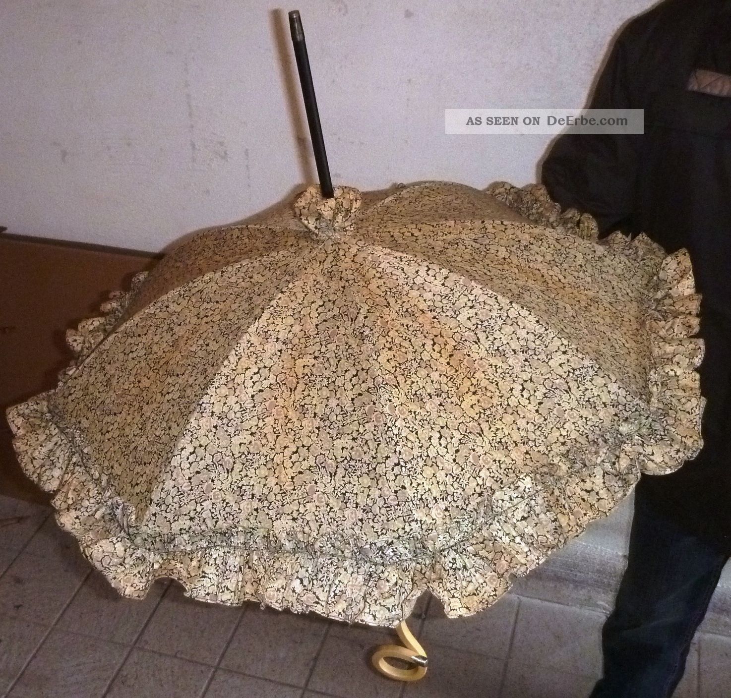 Alter Jugendstil Sonnenschirm Um 1900 Silber/bein Flanier - Regenschirm Top Zustan Accessoires Bild