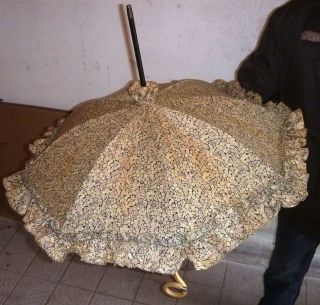 Alter Jugendstil Sonnenschirm Um 1900 Silber/bein Flanier - Regenschirm Top Zustan Bild