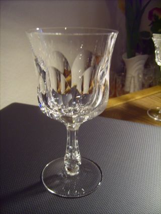 Alte Gläser,  Weingläser,  Rotweingläser Bleikristall,  Handgefertigt Flächenschliff Bild