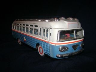 Grosser Alter Bus O.  N.  T.  Carpati Um 1960 Blech Oficiul Turism Friction Tin Coach Bild