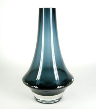 Lasi Oy Riihimäen Glas Vase Finnland Tamara Aladin Design Blau Ca.  20cm Cool Bild