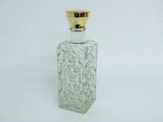 Whiskey Flasche Karaffe Aus Glas Mit Goldfarbenem Stopfen 24,  5 Cm Bild