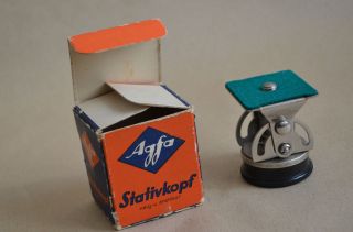 Alter Agfa Stativkopf,  Neig - Und Drehbar Mit Originalverpackung Bild