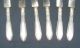 6 X Messer J P 90,  Versilbert,  Eierstabepoche Um 1920 Objekte vor 1945 Bild 1
