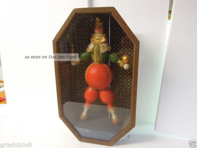 Dachbodenfund : Alte Figur Aus Holz Im Orig.  Alten Kasten Um 1900 Antike Originale vor 1945 Bild
