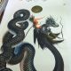 Außergewöhnliche,  Asiatische Drachenzeichnung,  Gemälde,  Signiert Entstehungszeit nach 1945 Bild 7