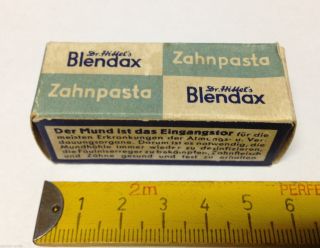 Alte Pappschachtel,  Zahnpasta Blendax,  Dr.  Hittel Gmbh Mainz,  Zubehör,  Kaufladen Bild