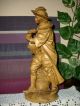 Holzfigur - Musikant - Barde - Minnesänger - Mann Mit Mandoline - Südtirol? - Geschnitzt Holzarbeiten Bild 1