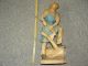 Figur Holzfäller Waldarbeiter Mann Mit Axt Holzfigur Holz Skulptur Holzarbeiten Bild 1