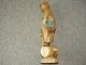 Figur Holzfäller Waldarbeiter Mann Mit Axt Holzfigur Holz Skulptur Holzarbeiten Bild 3
