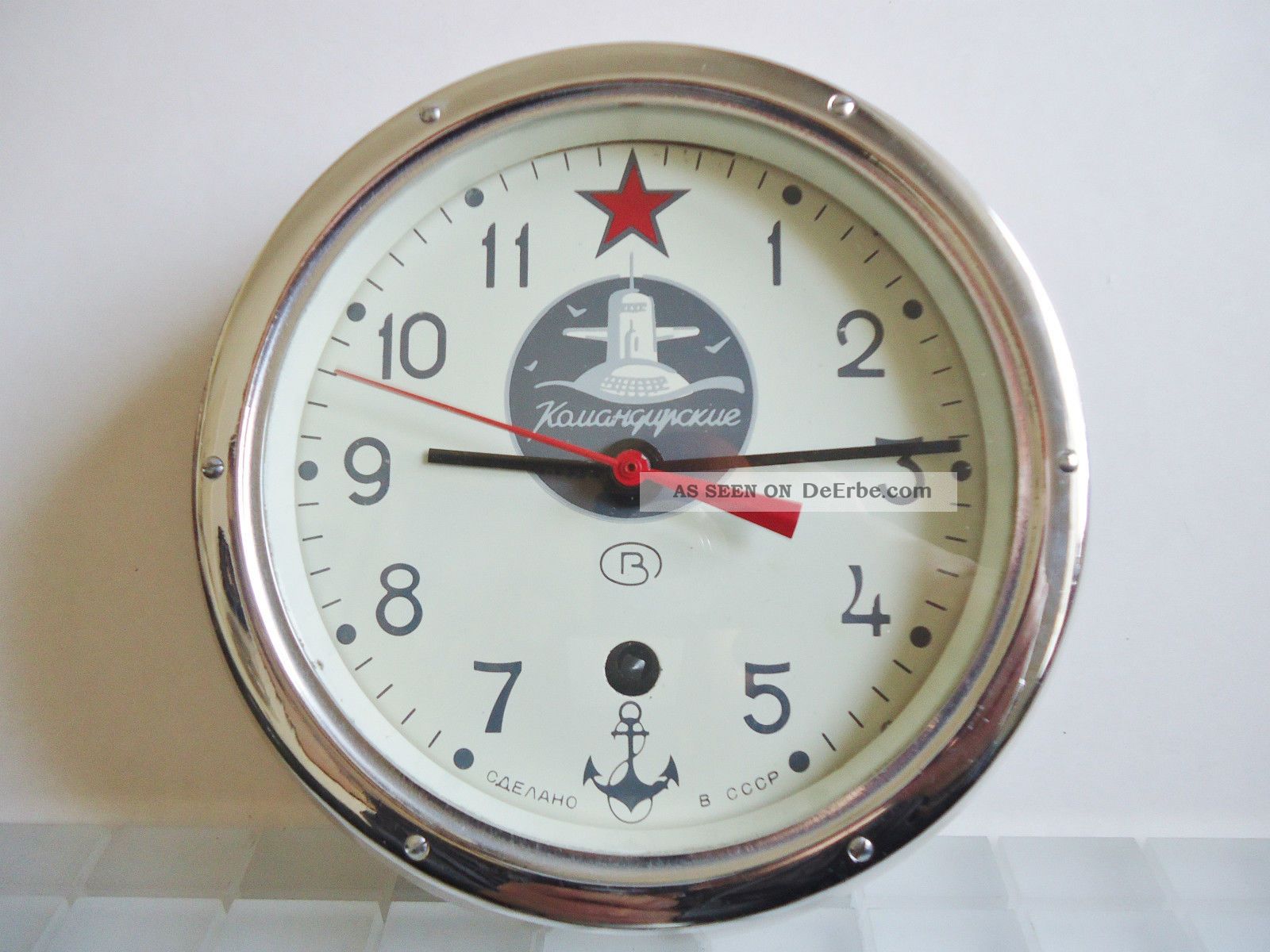 Wostok Schiffsuhr Cccp Borduhr U - Boot 8 - Tage - Werk Technik & Instrumente Bild