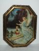 Antik Heiligenbild Schutzbild Schutzengel Kind Engel Shabby Chic Bild Nr.  3 Votivbilder & Sakralmalerei Bild 2