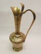 Vase Messing,  Form Karaffe Ziseliert,  Vintage,  Ende 50er Anfang 60er Jahre 921 Gefertigt nach 1945 Bild 3