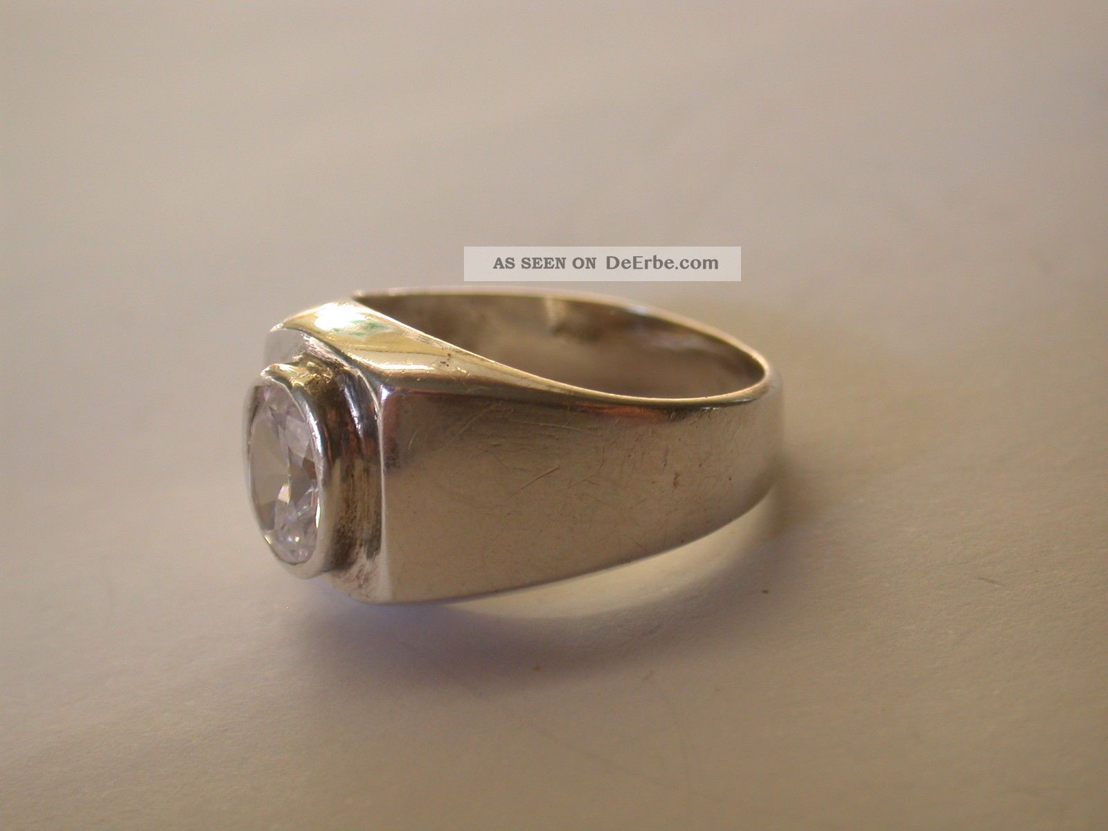 Ring Mit Einem Zirkonia Silber 925 Ringe Bild