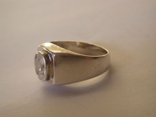 Ring Mit Einem Zirkonia Silber 925 Bild