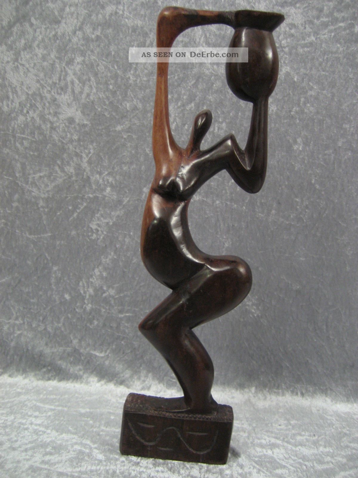 Handgeschnitzte Afrikanische Figur 42 Cm Skulptur Afrika Ghana Nr.  33 Entstehungszeit nach 1945 Bild