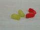 2 Paar Minischuhe,  Gelb,  1,  8cm Und Rot,  1,  6cm Original, gefertigt vor 1970 Bild 1