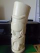 Antike Bein Vase H 26,  5cm B 8,  5cm 0,  60kg Gut Erhalten Um 1900 Afrika Bild 2