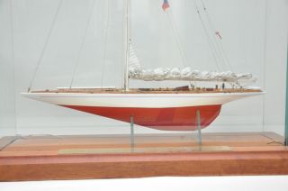 Schiffsmodell Rainbow,  America ' S Cup,  Mit Vitrine,  Dekoration Maritim,  Nautica Bild