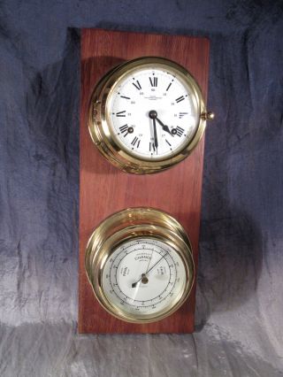 Wempe Chronometerwerke Hamburg,  Glasenuhr,  Barometer,  Mechanisch Bild