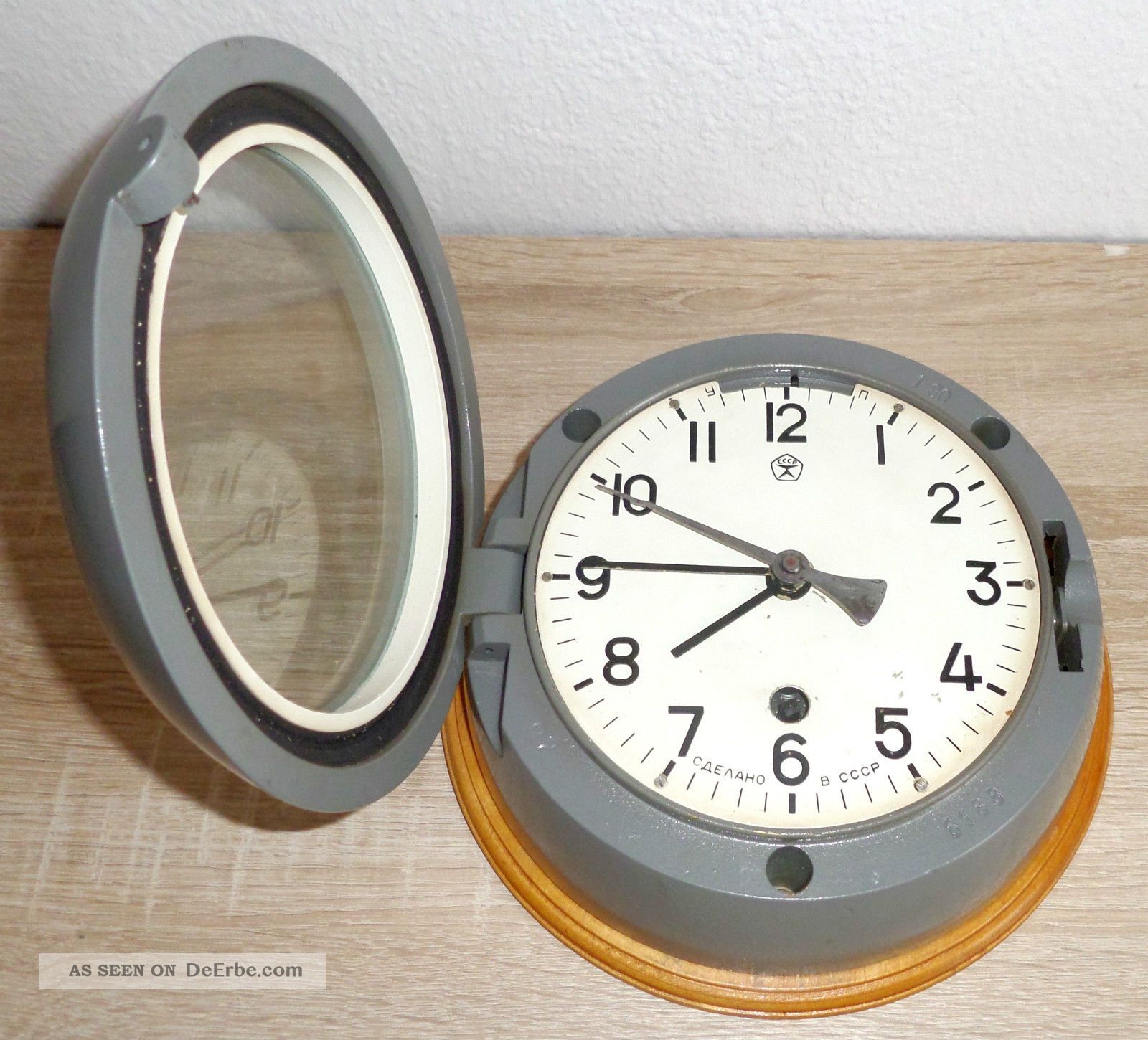 Communist Clock Uhr Chronometer Borduhr Schiffsuhr Udssr Ussr Ddr Soviet Communism ...