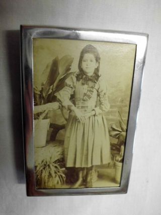 Kleiner Vintage Bilderrahmen Aus 833 Silber/small Vintage Picture Frame - Silver Bild