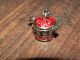 1 Silber Amulett Herz Medaillon Dose Trommel Anhänger Foto Pillendose Versteck Entstehungszeit nach 1945 Bild 3