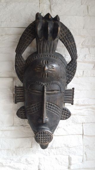 Antik Maske West Afrika Ritual Woodoo Maske Antique Mask Africain Art Kunst Bild