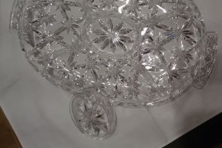 Servierplatte,  Bleikristall,  Oval Mit 5 Fächern,  36cm X 23,  5cm Bild