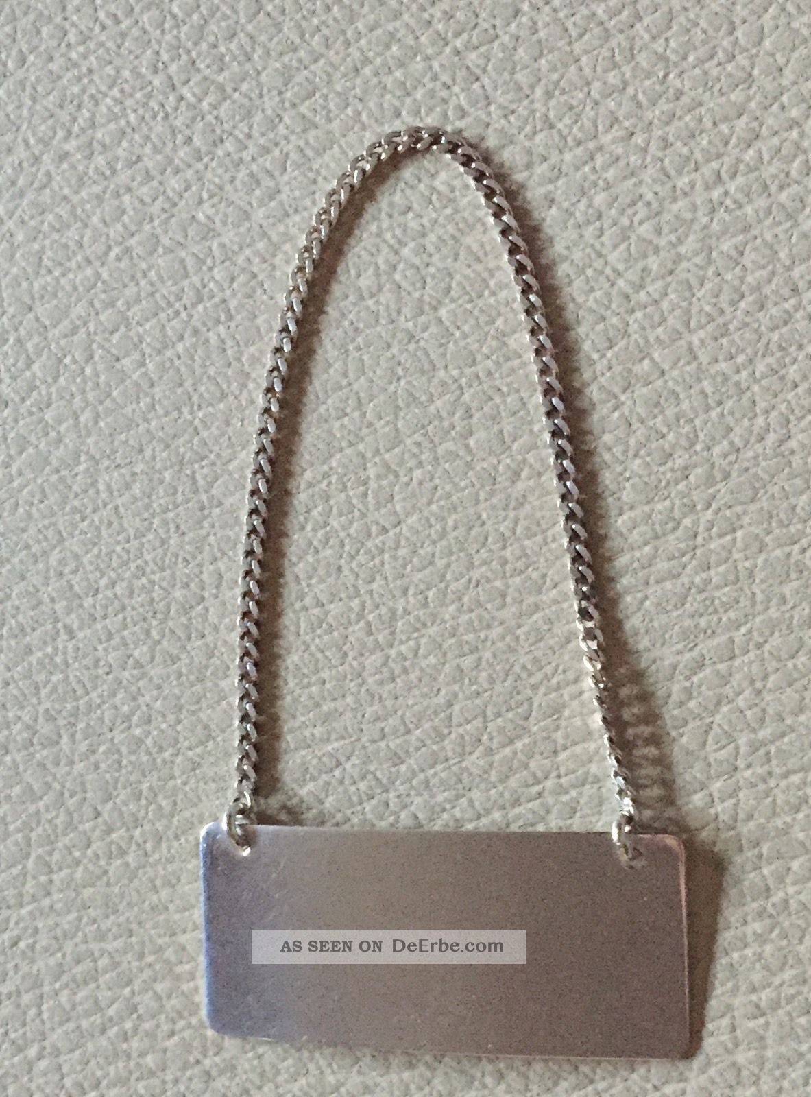 925er Sterling Silber Karaffen / FlaschenanhÄnger Zum Gravieren Objekte nach 1945 Bild