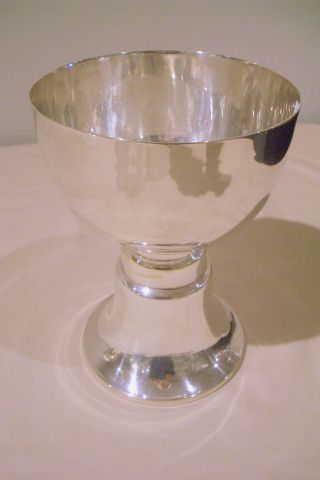 Pokal Ca.  20 Cm Hoch,  14 Cm Durchmesser Oben Wiskemann - Fuß Schale Versilbert Bild