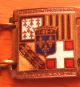 RaritÄt: Großes Armband,  Metall Und Emaile,  Außergewöhnlich,  Individuell,  Wappen Broschen Bild 5