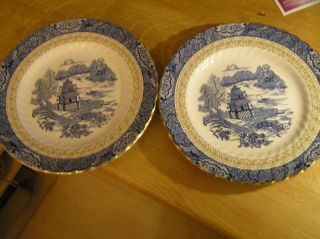 2 Plates,  2 Teller Von Royal Tudor 