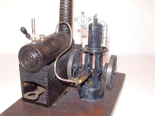 Bing Dampfmaschine Mit Imitierten Schiffsmotor - Rarität Um 1900 Bild