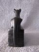 Ägyptische Katze Statue Auf Sockel Skulptur Kunstguss O.  Kunststein,  H.  10 Cm Entstehungszeit nach 1945 Bild 2
