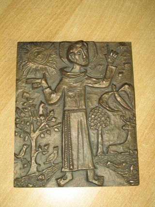Bronzerelief Bronze Joseph Krautwald ? Bild