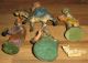 Antik Krippenfiguren Krippe Sammlung 5 Tlg.  Gips Heilige Familie Um 1920 Krippen & Krippenfiguren Bild 9
