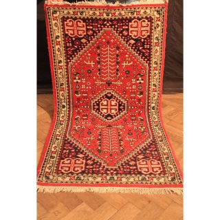 Alter Handgeknüpfter Orient Teppich Zenneh Old Carpet Tappeto Rug 170x190cm Tapi Bild