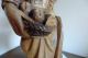 Holzfigur Holz Figur Frau Mit Korb Tracht Geschnitzt Trachten Mädchen Eine Sehr Holzarbeiten Bild 9
