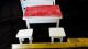 4 Teilige Puppenküche Alt In Seltener Größe Und Machart Waschtisch Tisch Stühle Puppen & Zubehör Bild 11