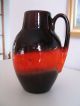 Scheurich Keramik Vase Tischvase Henkelvase Rot Form 414/16 W.  Germany Vintage 1950-1959 Bild 2