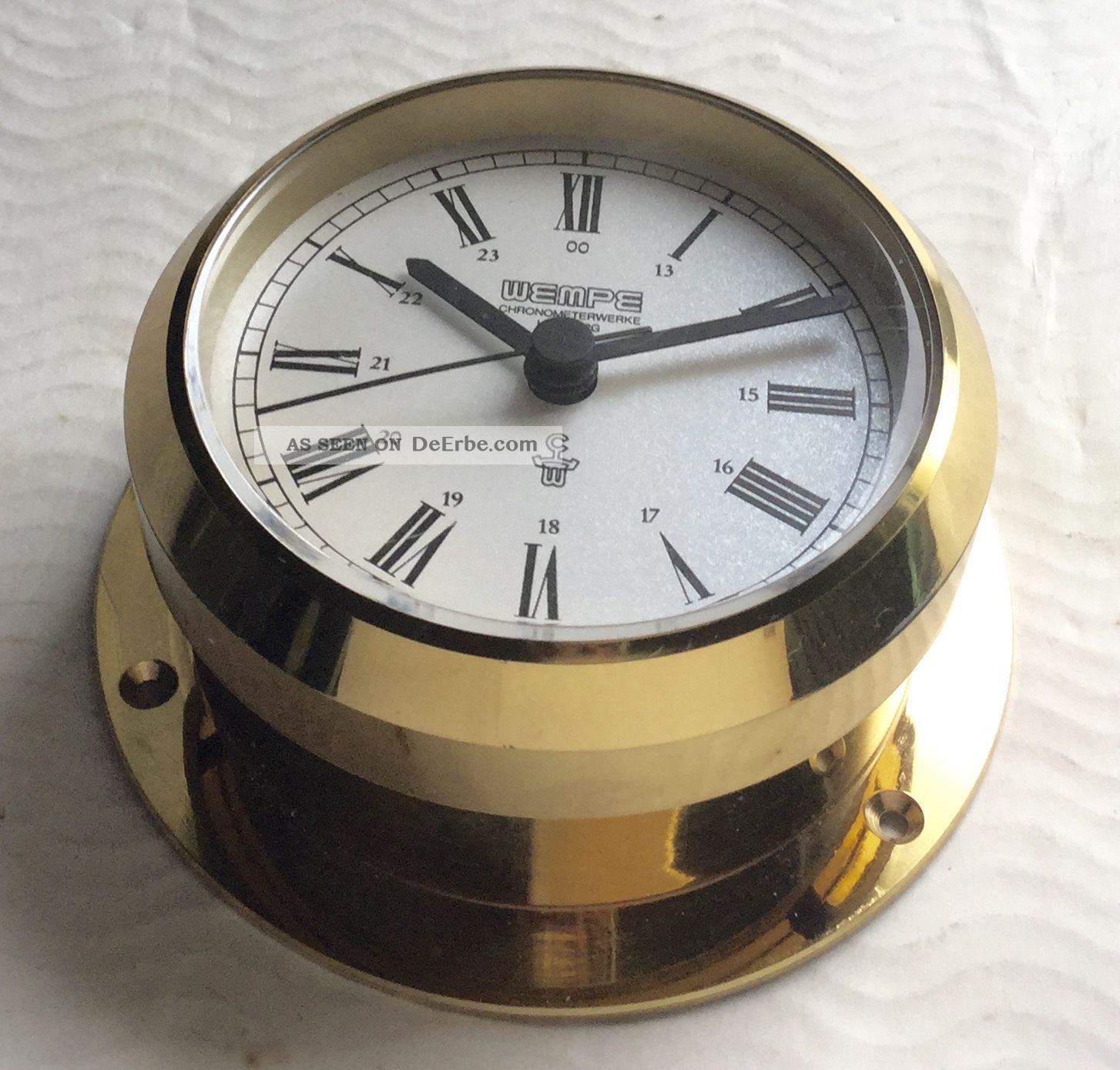 Alte Kleine Schiffsuhr Wempe Chronometerwerke Hamburg Technik & Instrumente Bild