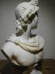 Apollo Büste Griechisch Skulptur Alabaster - 32cm Vor 1900 Bild 2