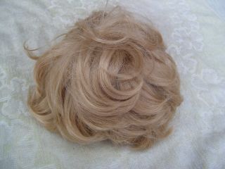 Alte Puppenteile Hellblonde Haar Perücke Vintage Doll Hair Wig Fuer 50 Cm Boy Bild