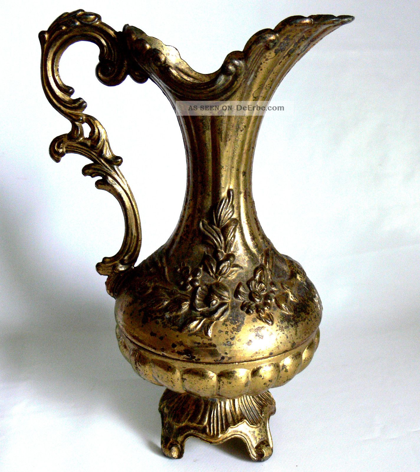 Messing Kanne Vase Gefertigt nach 1945 Bild