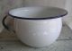 Frankreich Email Emaille Nachttopf Haferl 30er Jahre Shabby Chic B Emailwaren Bild 1