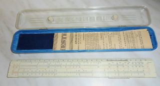 Rechenschieber Nestler System Kroll 0321 Kanalbau Mit Etui,  Anleitung Bild
